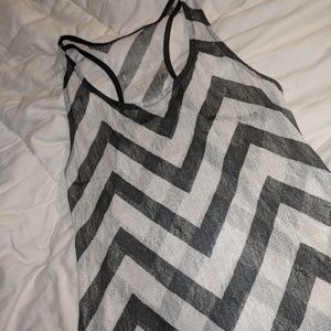 Cute racer back tank top- see through